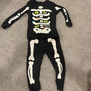 Carter’s glow in the dark Halloween skeleton outfit.